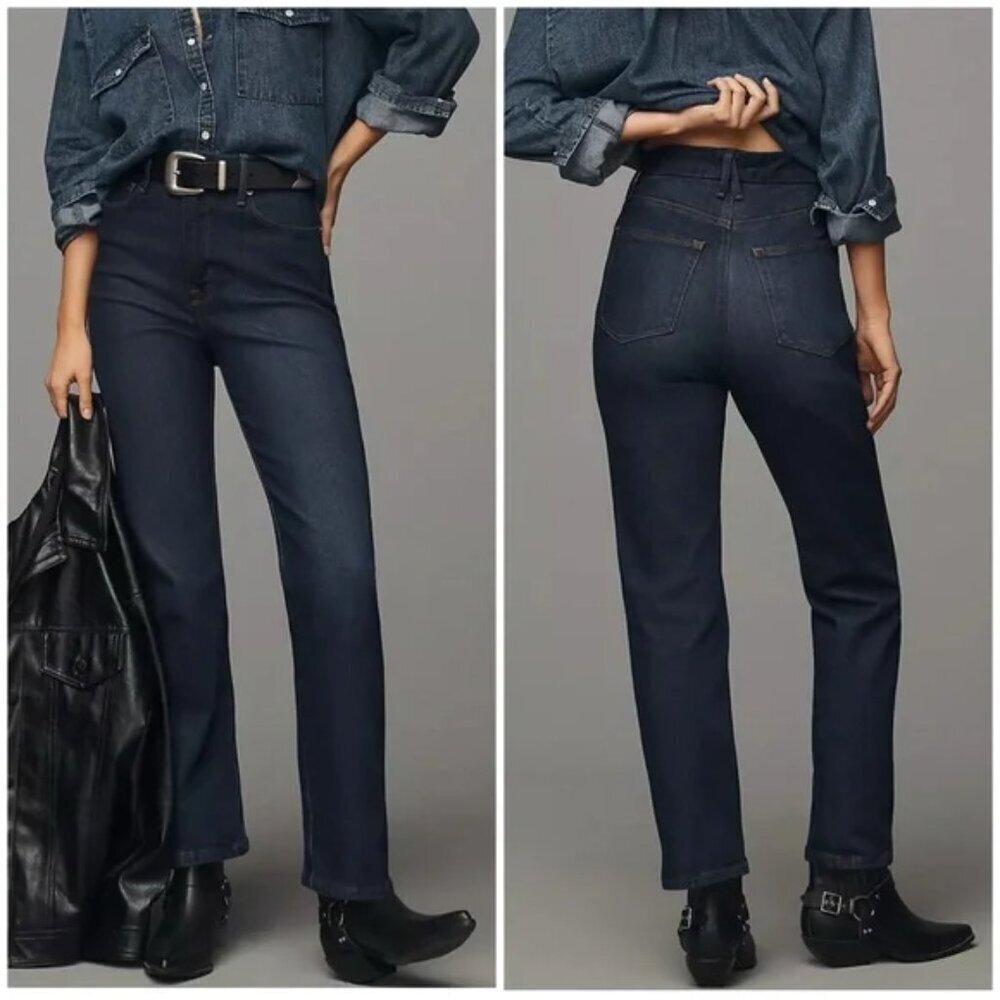 Good American Good Curve Straight Jeans Indigo Size 18 NWOT